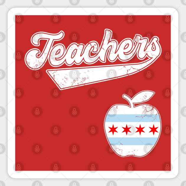 Chicago Teachers Fund Our Future Red For Ed Magnet by E